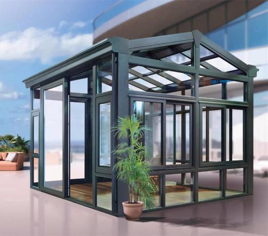 aluminium glass garden greenhouse